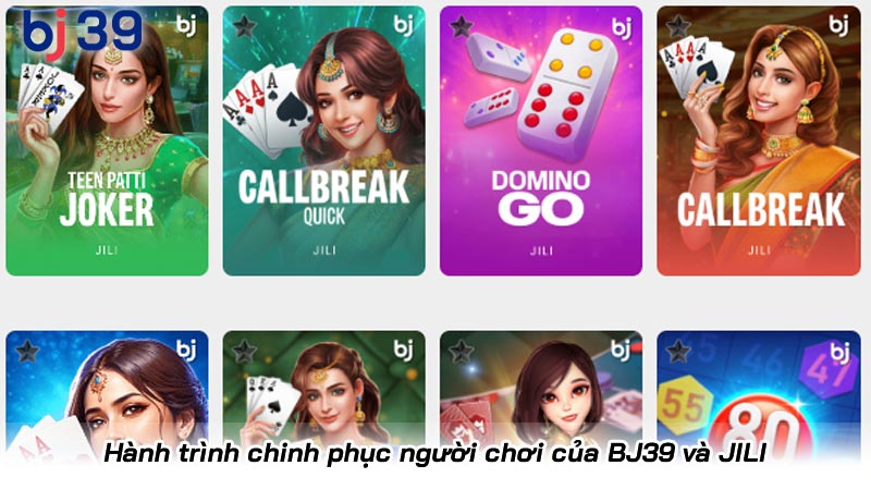 Game bài JILI – Làn gió mới trong cá cược trực tuyến tại BJ39 | Hình số 5 Hành trình chinh phục người chơi của BJ39 và JILI