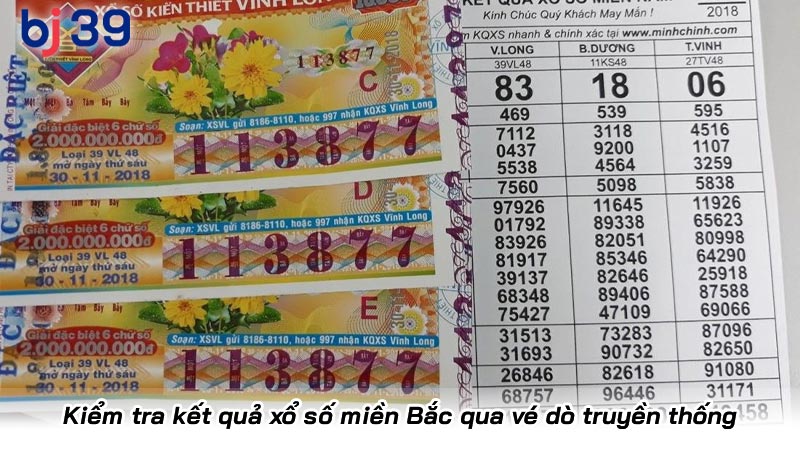 Xổ số miền bắc hôm nay mới nhất và hướng dẫn xem tại BJ39 | Hình số 4 Kiểm tra kết quả xổ số miền Bắc qua vé dò truyền thống